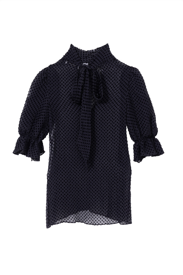 Valentino Black dots blouse Black