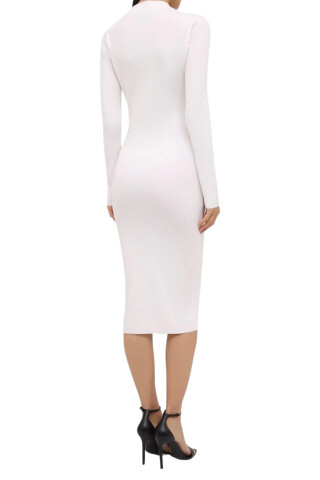 Tom Ford White knitted dress with zipper White