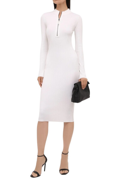 Image 2 of Tom Ford White knitted dress with zipper