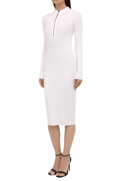 Image 3 of Tom Ford White knitted dress with zipper