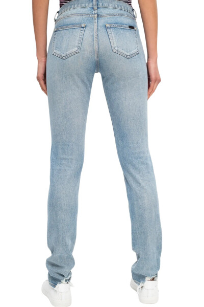 Image 4 of Saint Laurent Blue Cropped jeans