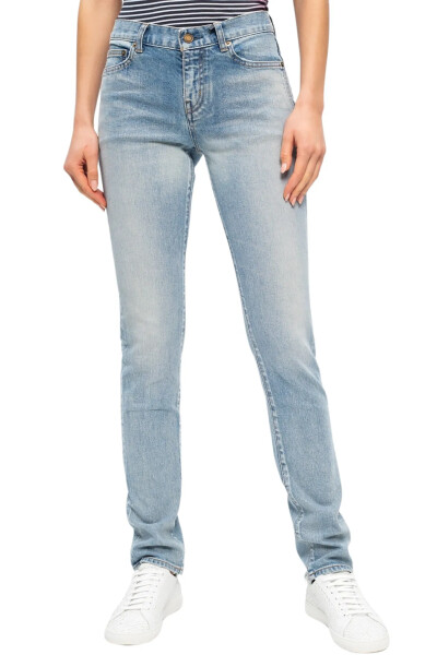 Image 3 of Saint Laurent Blue Cropped jeans