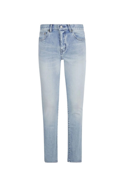 Image of Saint Laurent Blue Cropped jeans