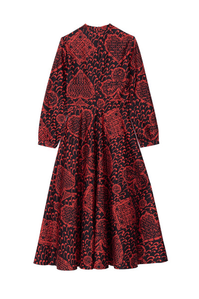 Image 2 of Dior Black dress with red print
