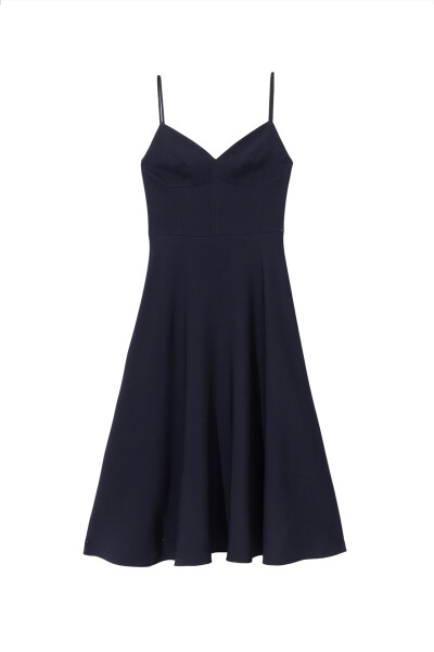 Image of Dior Black dress with thin straps