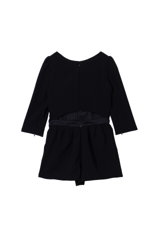 Delphine Manivet Black mini overall with a cutout on the back Black