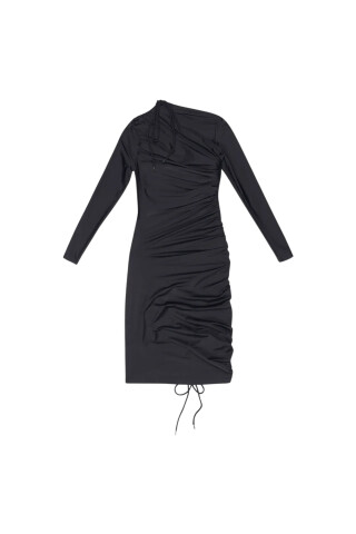 Balenciaga Black dress with drapery Black
