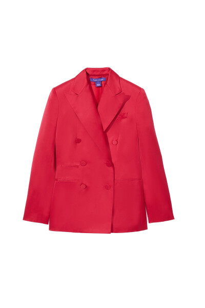 Image of Ralph Lauren Red satin jacket