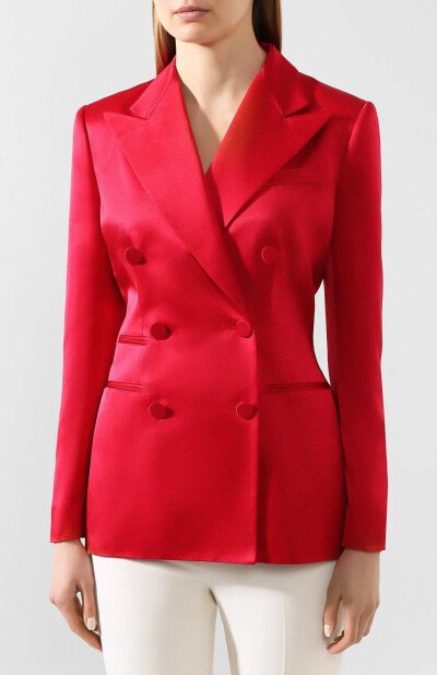 Image 3 of Ralph Lauren Red satin jacket
