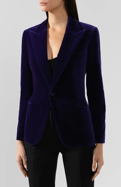 Image 3 of Ralph Lauren Violet velvet jacket