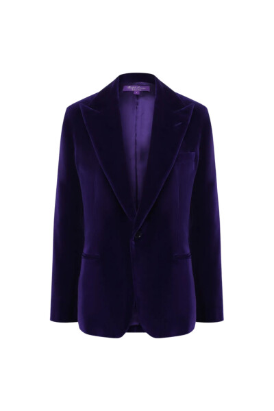 Image of Ralph Lauren Violet velvet jacket