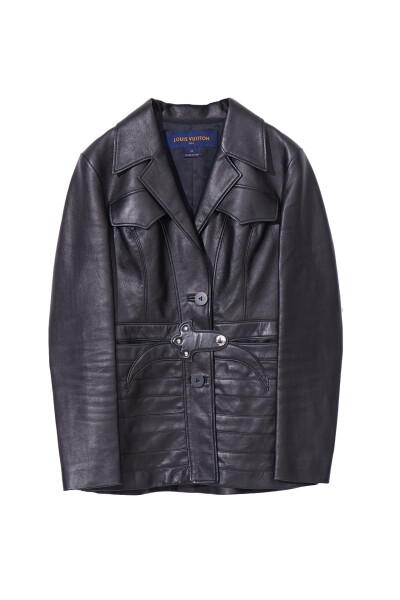 Image of Louis Vuitton Black leather jacket