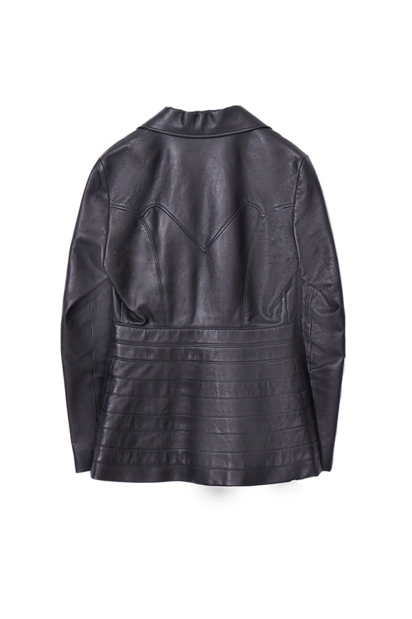 Louis Vuitton Black leather jacket Black