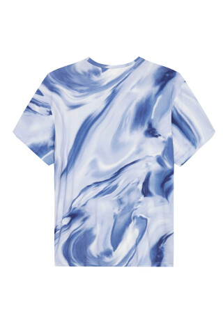 YASPIS Blue cerulean oversized t-shirt Blue