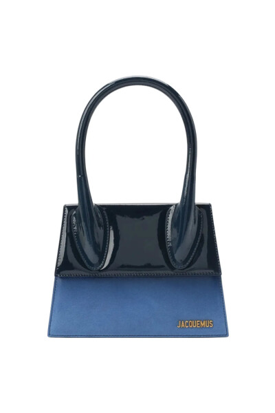 Image of Jacquemus Blue Le Grand Chiquito bicolor bag