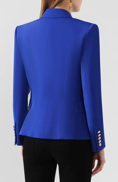 Image 3 of Balmain Electric blue wool jacket