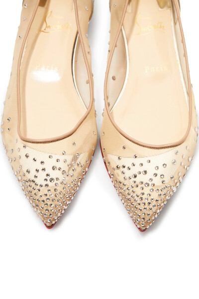 Image 3 of Christian Louboutin Silver ballet flats