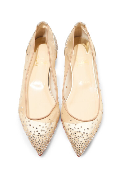 Image 2 of Christian Louboutin Silver ballet flats
