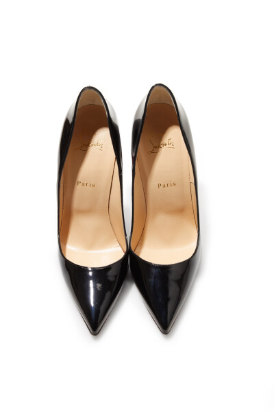 Image 2 of Christian Louboutin Black leather shoes So Kate 120