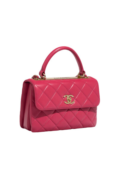 Image 3 of Chanel Pink Trendy CC Top Handle