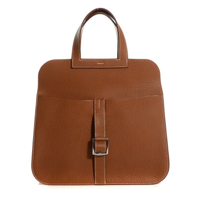 Image 3 of Hermes Brown Leather Arzan 31 Taurillon Cuible Shoulder Bag