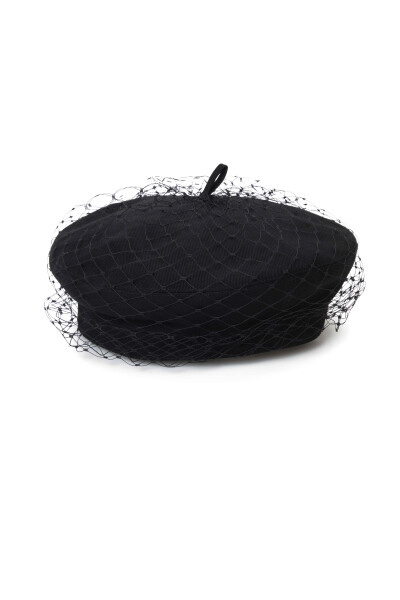 Image of Dior Black beret with mesh