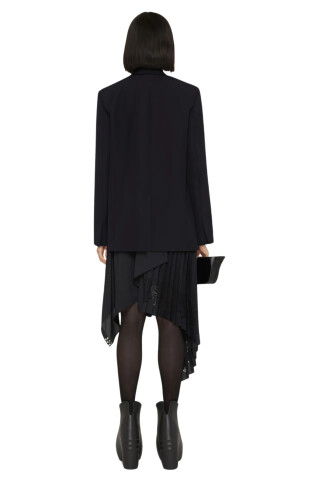 Givenchy Black jacket in lightweight wool with padlock Black