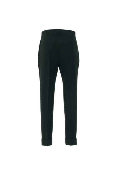 Image 2 of Givenchy Black Slim Fit Trousers with Turned Up Hem