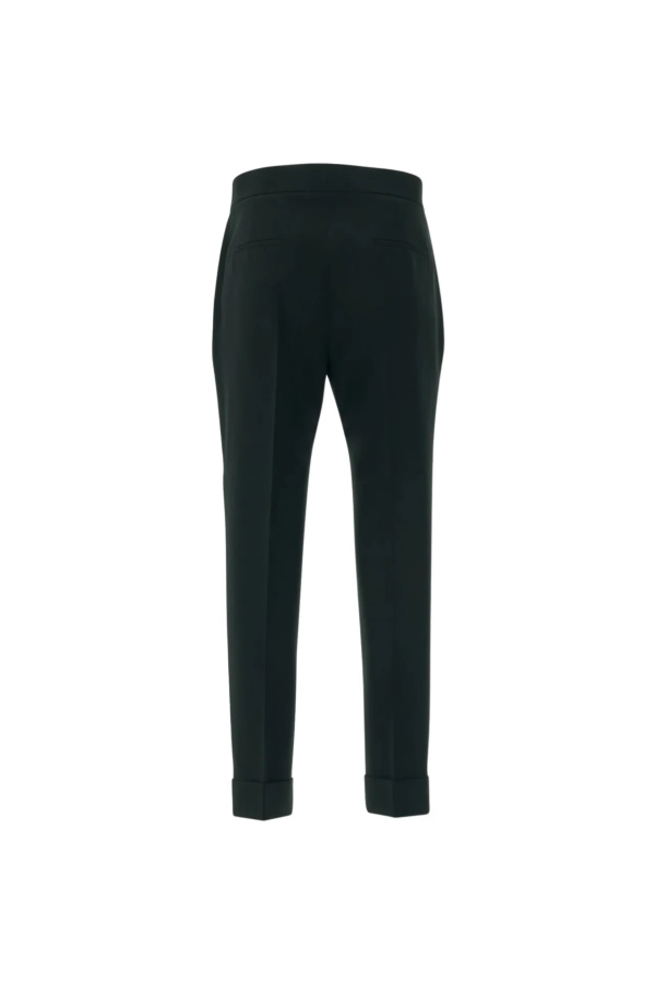 Givenchy Black Slim Fit Trousers with Turned Up Hem Black