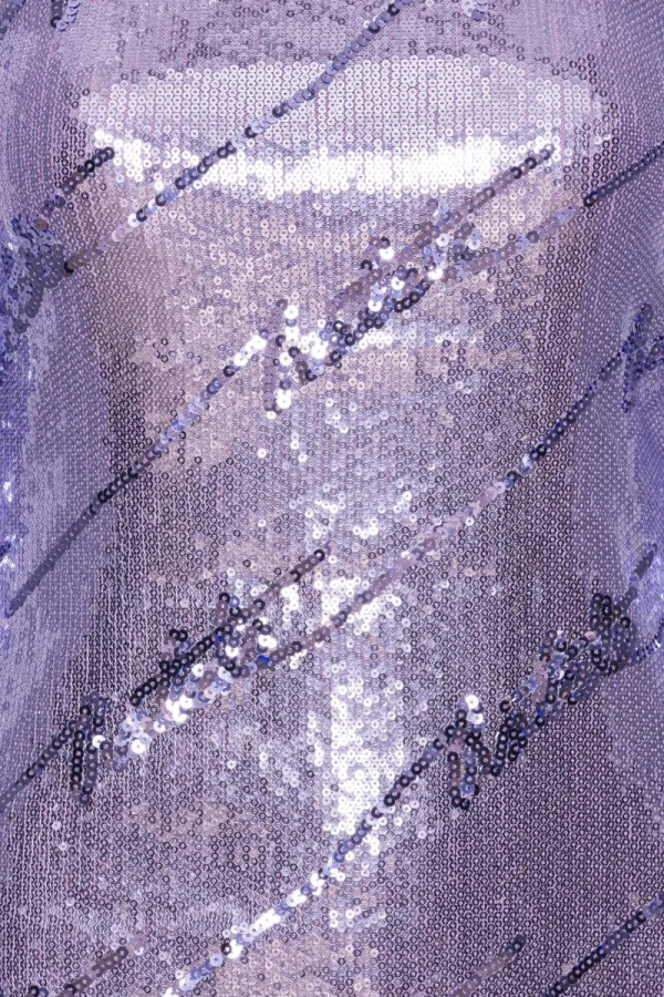 Rotate Purple Sequins Mini Dress Violet