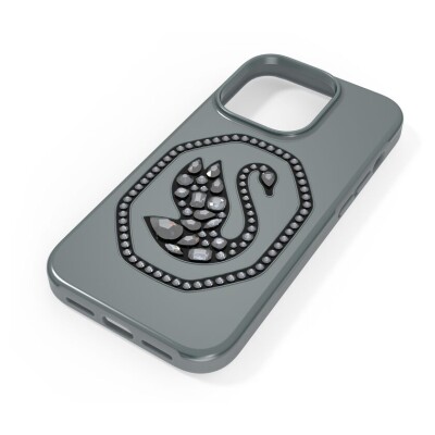 Image 2 of Swarovski Black Signum smartphone case Swan, iPhone 14