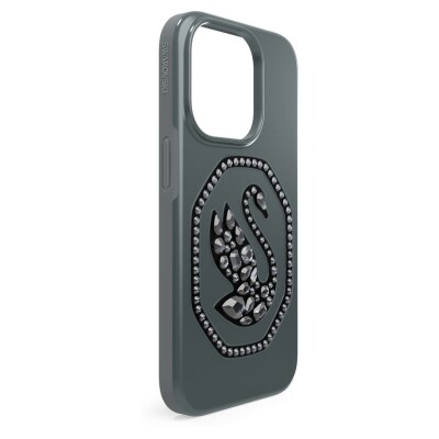 Image 3 of Swarovski Black Signum smartphone case Swan, iPhone 14