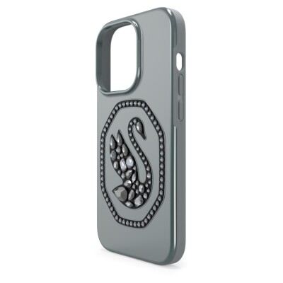 Image 4 of Swarovski Black Signum smartphone case Swan, iPhone 14