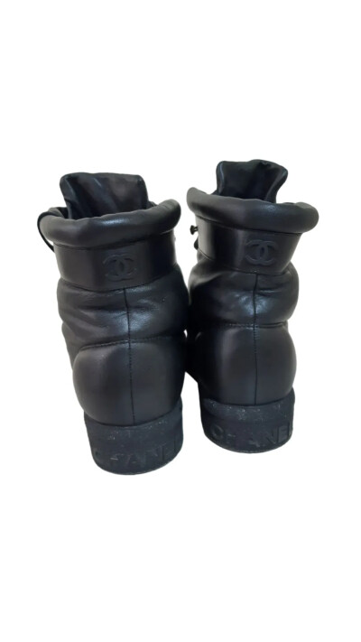 Image 5 of Chanel Black Coco Neige Lambskin Puffer Ski Boots