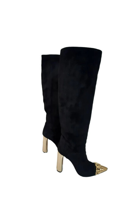 Image 5 of Casadei Black Decorated Boots