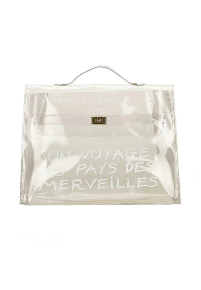 Image of Hermes Transparent Vinyl Bag Kelly