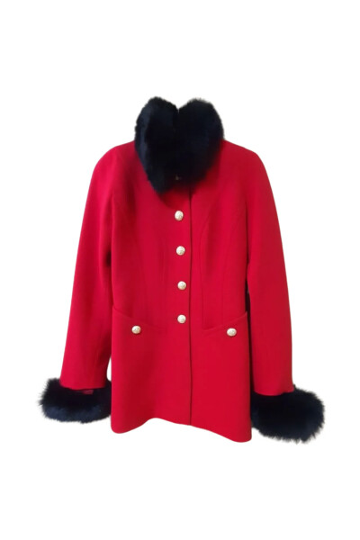 Image of Escada Vintage Red Wool Jacket