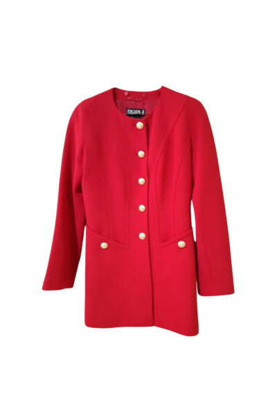 Image 2 of Escada Vintage Red Wool Jacket