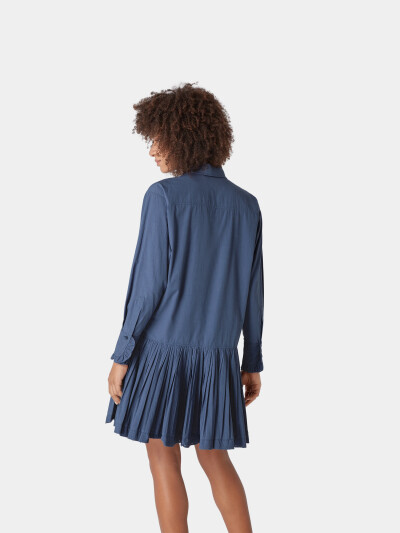 Image 5 of See by Chloe Faded indigo Flare Dress