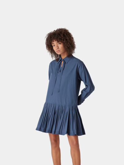 Image 3 of See by Chloe Faded indigo Flare Dress