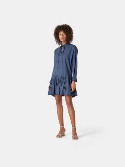 Image 2 of See by Chloe Faded indigo Flare Dress
