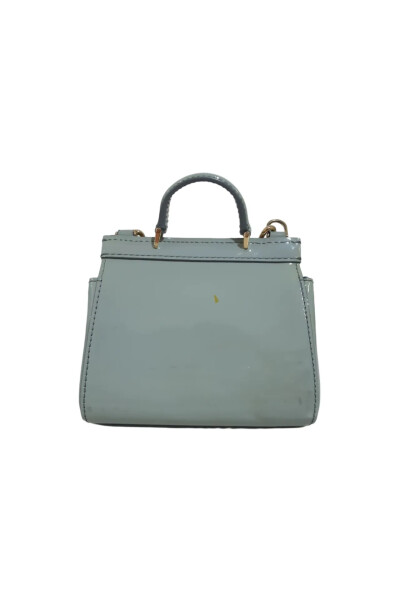 Image 3 of Dolce & Gabbana Light green Sicily patent leather bag