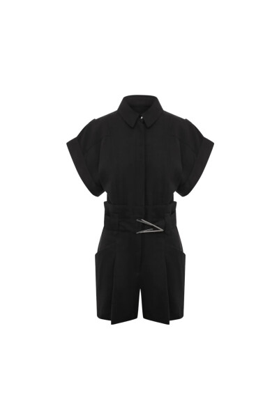 Image of IRO Black jumpsuit made of viscose and cotton