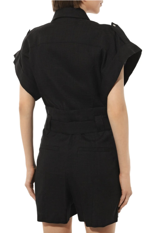 IRO Black jumpsuit made of viscose and cotton Black