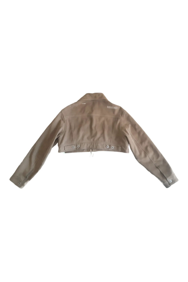 Off-White Grey crop jacket Grey