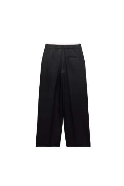 Image 3 of ZARA Black Trousers With Double Belt