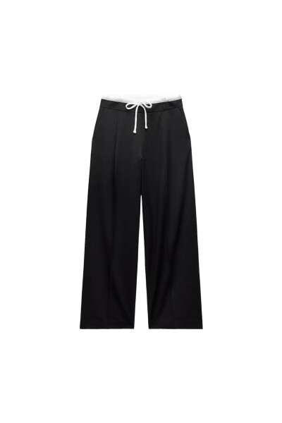 Image of ZARA Black Trousers With Double Belt