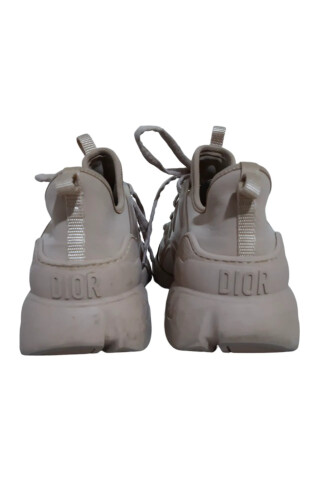 Dior Beige Rubber and Fabric D-Connect Sneakers Beige