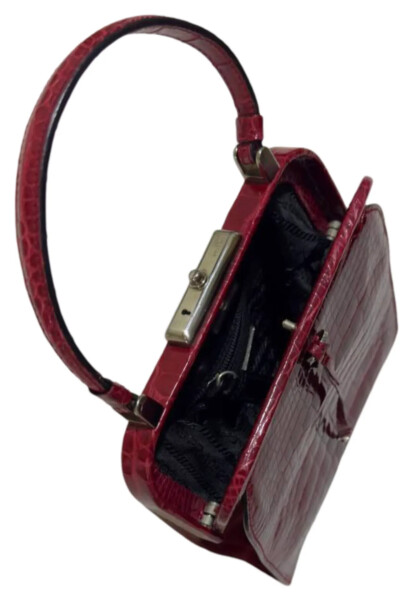 Image 4 of Prada Red Vintage Croco bag