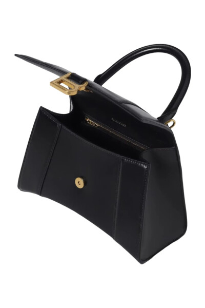 Image 3 of Balenciaga Black Small Hourglass Top-handle Bag